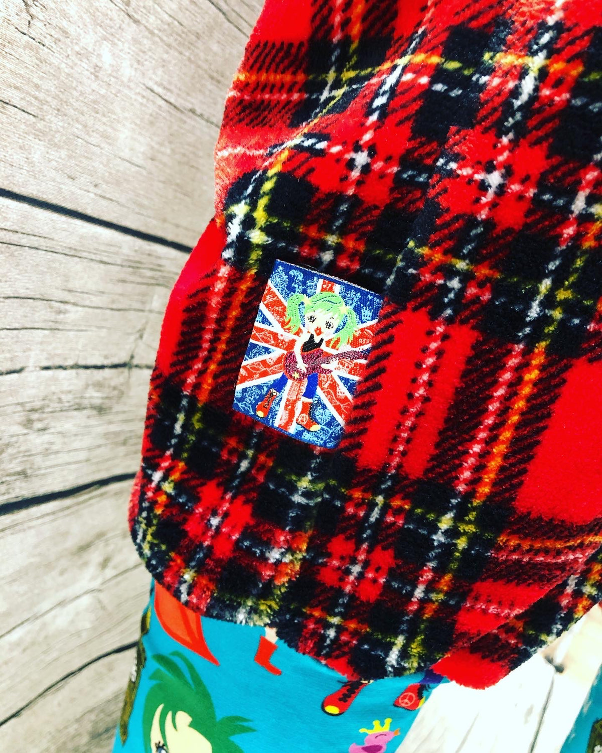 Flauschoverall Schottenkaro Jumpsuit London