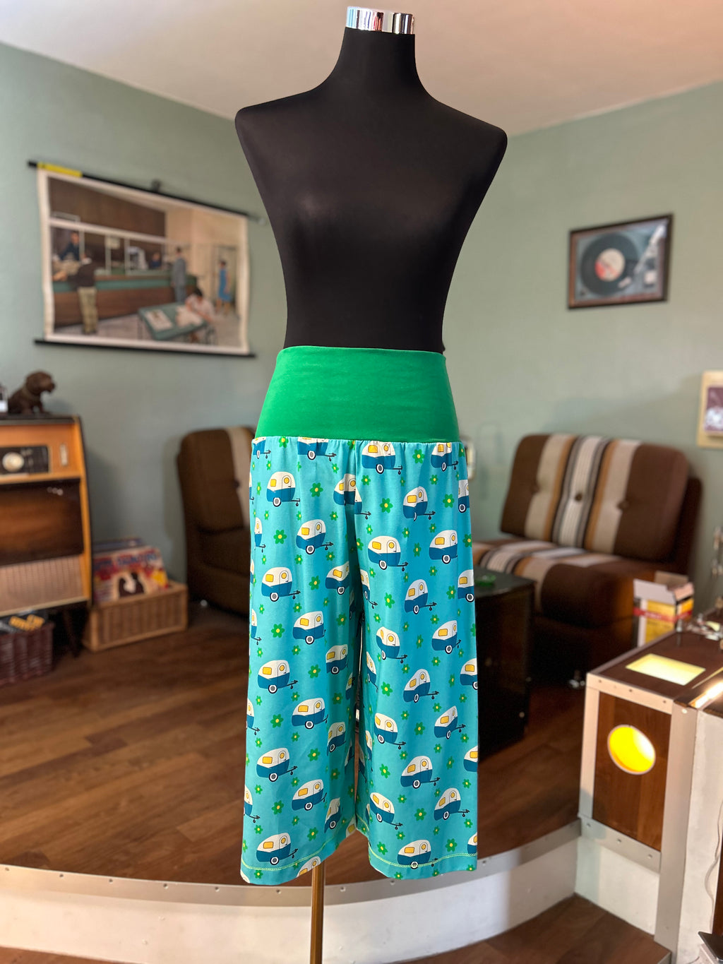 Culotte-Wohlfühlhose Wohnwagen Retro