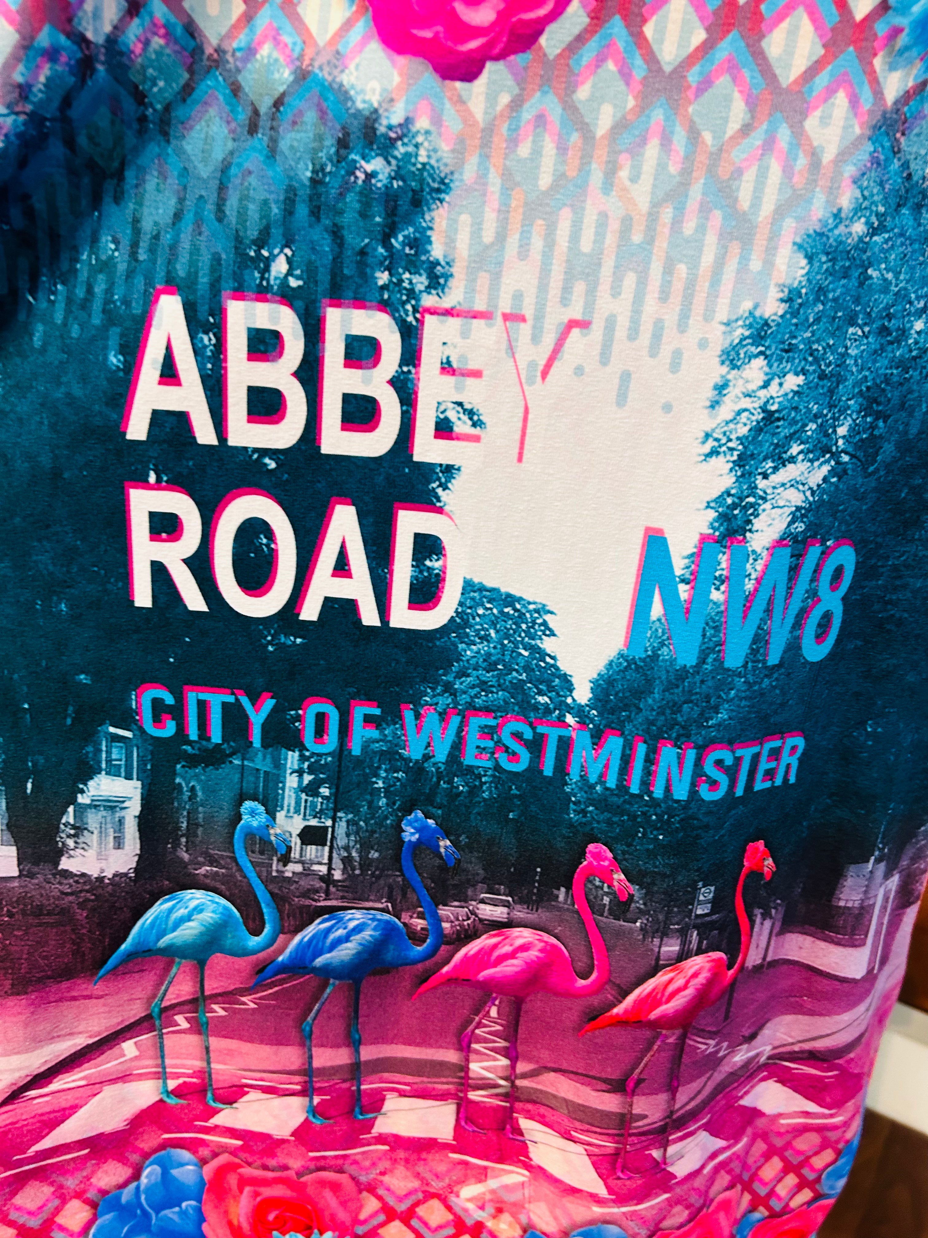 Wohlfühlkleid - Abbey Road mit Flamingos