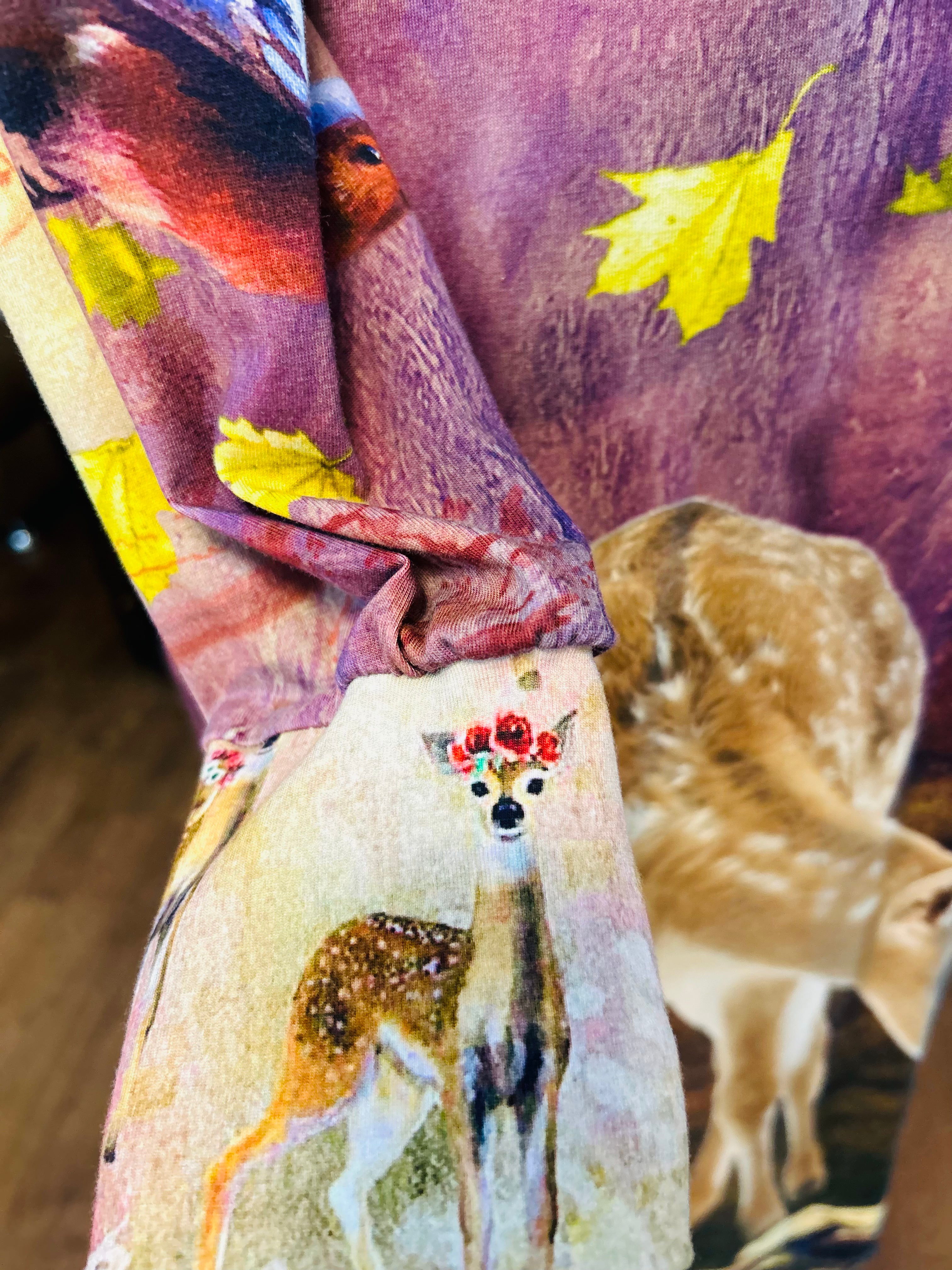 Wohlfühlkleid - Bambi im Herbstwald