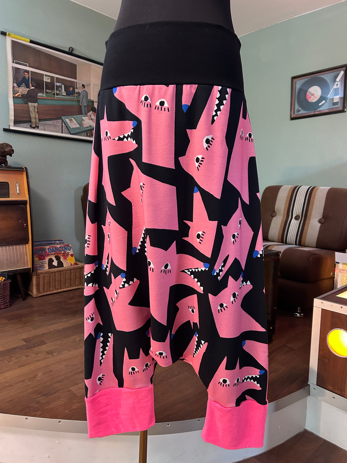 Wohlfühl-Haremshose der rosa WOLF