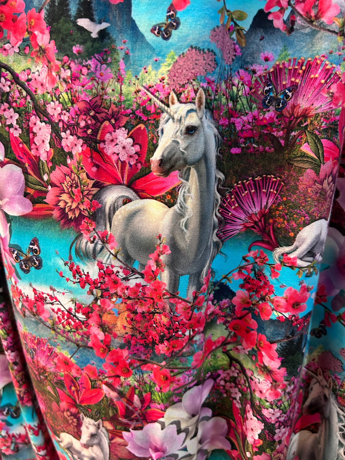 Wohlfühl-Haremshose Unicorns - große Einhornliebe