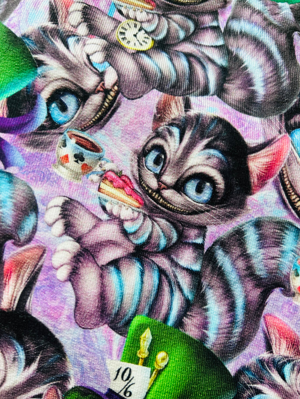 Stulpen Beinstulpen Alice Grinsekatze