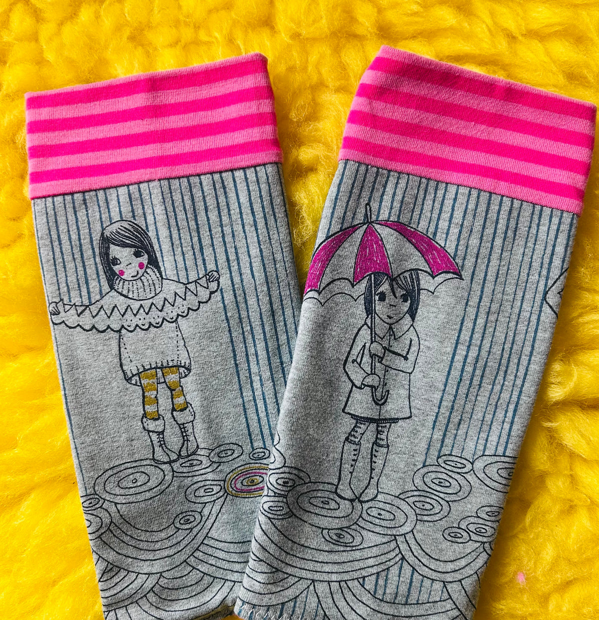 Stulpen Armstulpen Gute Laune auch bei Schmuddelwetter ;-)