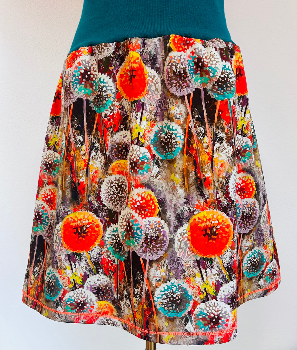 Rock Retro Flower Blumen Pusteblume