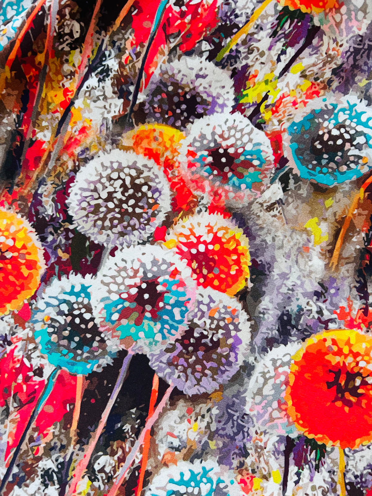 Rock Retro Flower Blumen Pusteblume