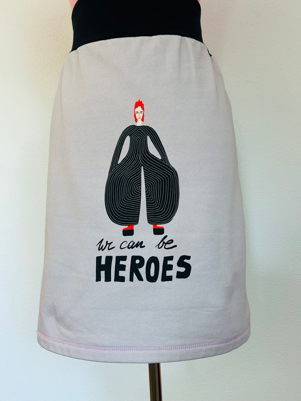 Rock "we can be heroes" mit Leo🩷🧡 Größe 36 - 40